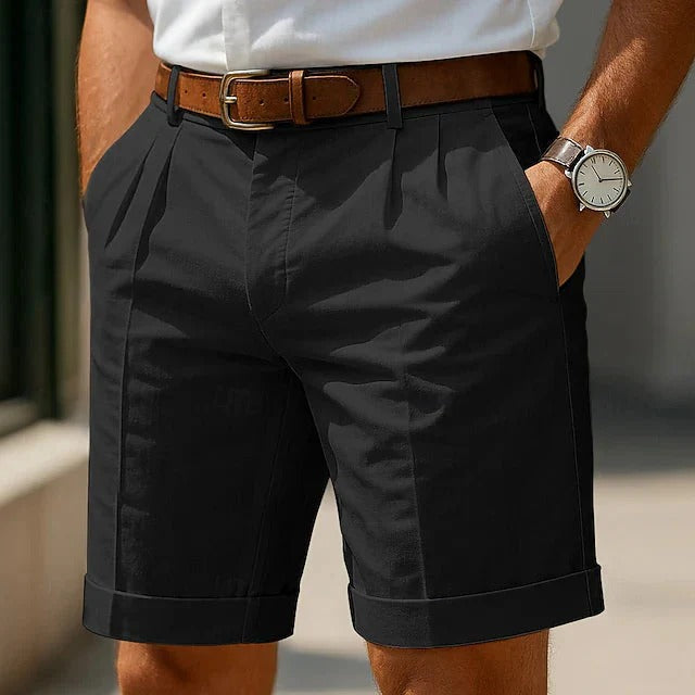 Marco-Bermudas de verano con pliegues