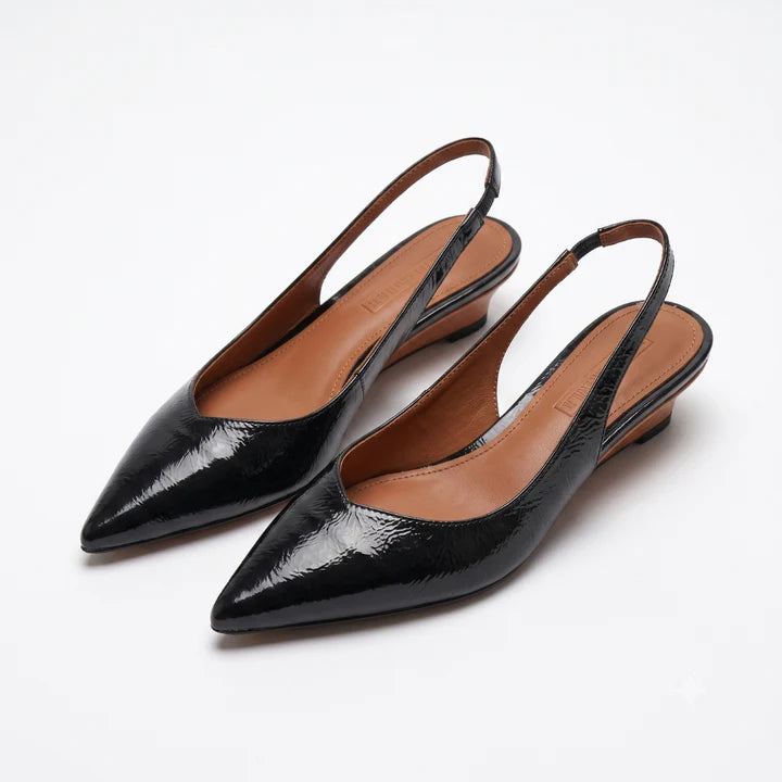 Carlota-Zapatos con talón abierto y punta afilada