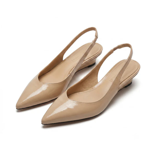 Carlota-Zapatos con talón abierto y punta afilada