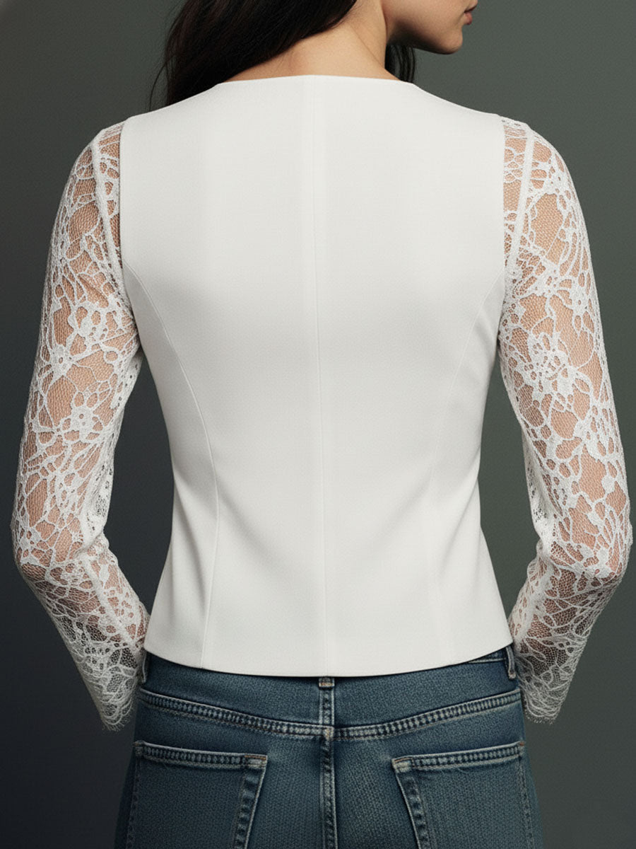 Noémie | Blazer semi-trasparente