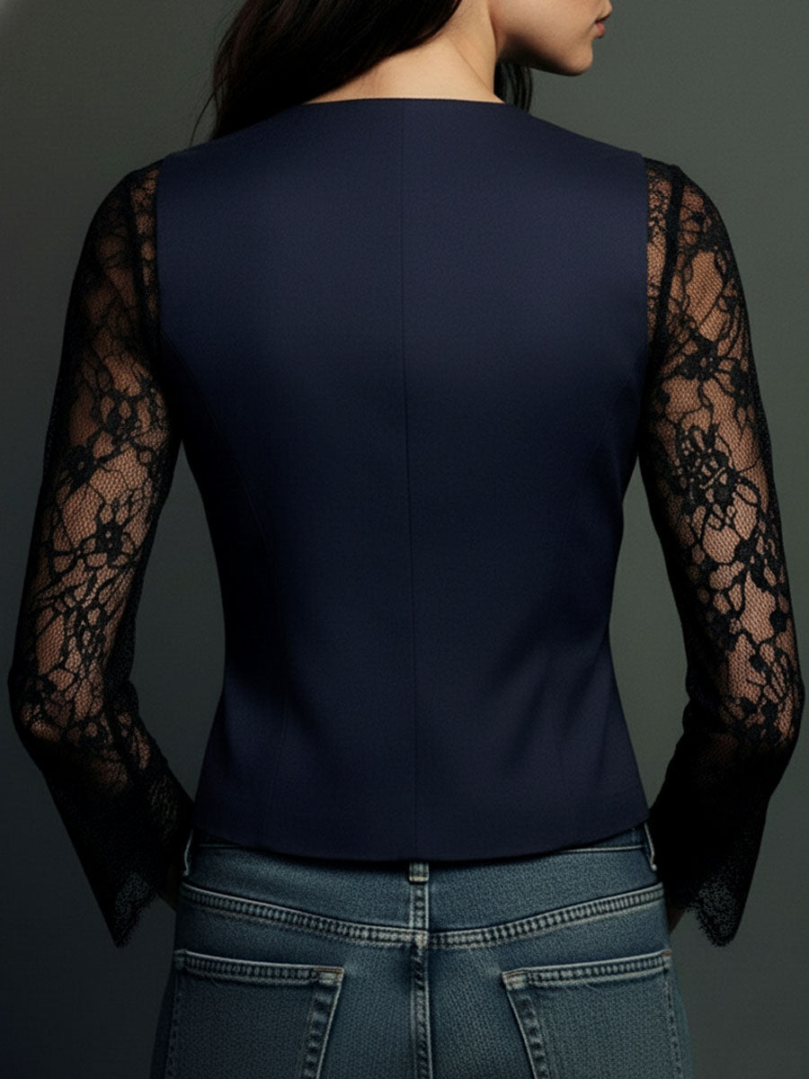 Noémie | Blazer semi-trasparente