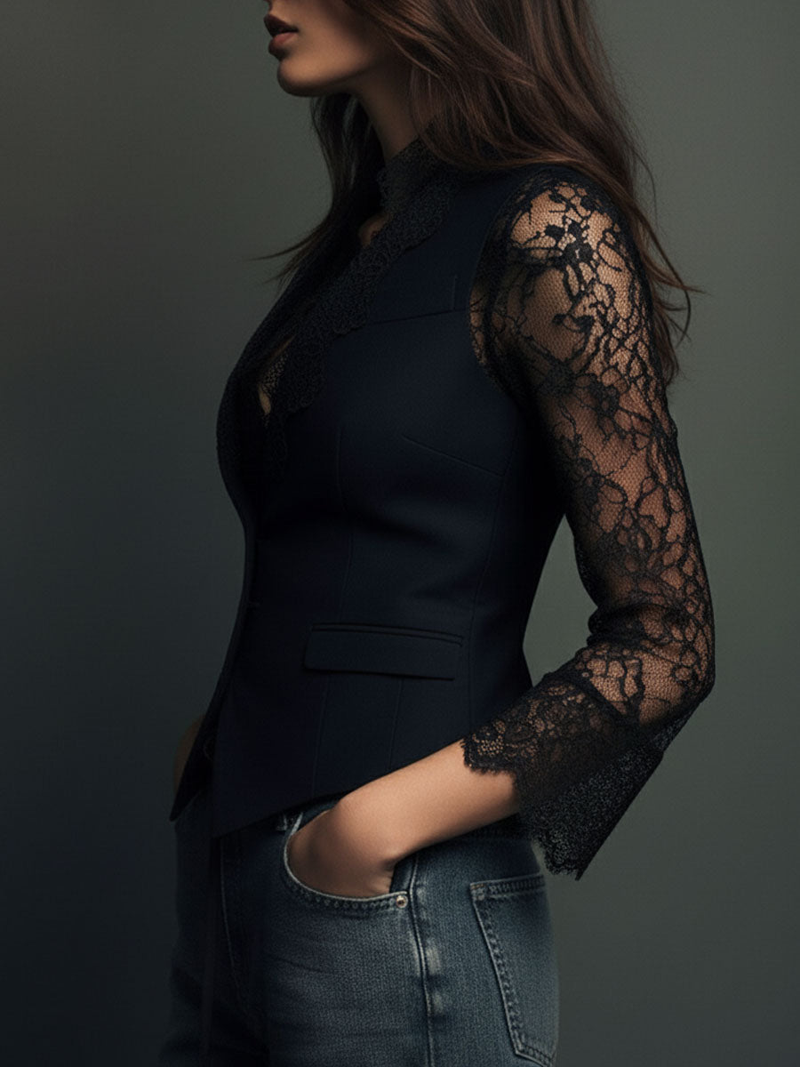 Noémie | Blazer semi-trasparente