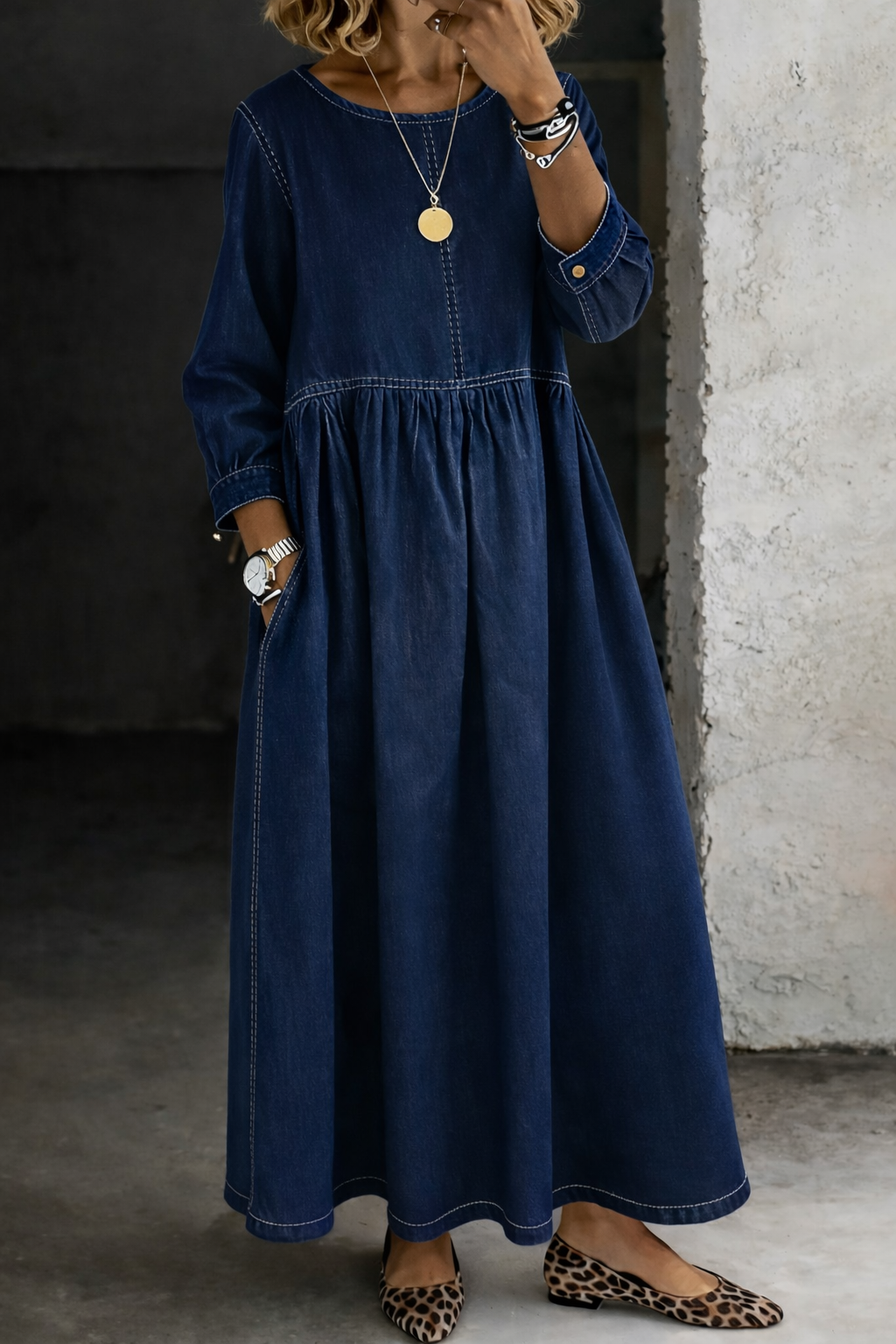 Celeste | Vestido Denim Bohemio
