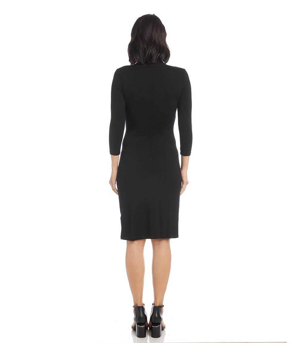 Mireille | Vestido Cruzado Negro