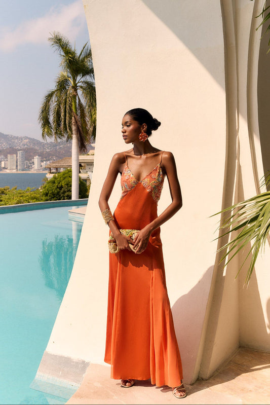 Carla | Vestido Naranja