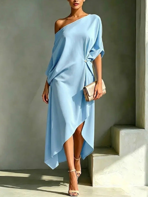 Laura – Vestido Elegante Asimétrico