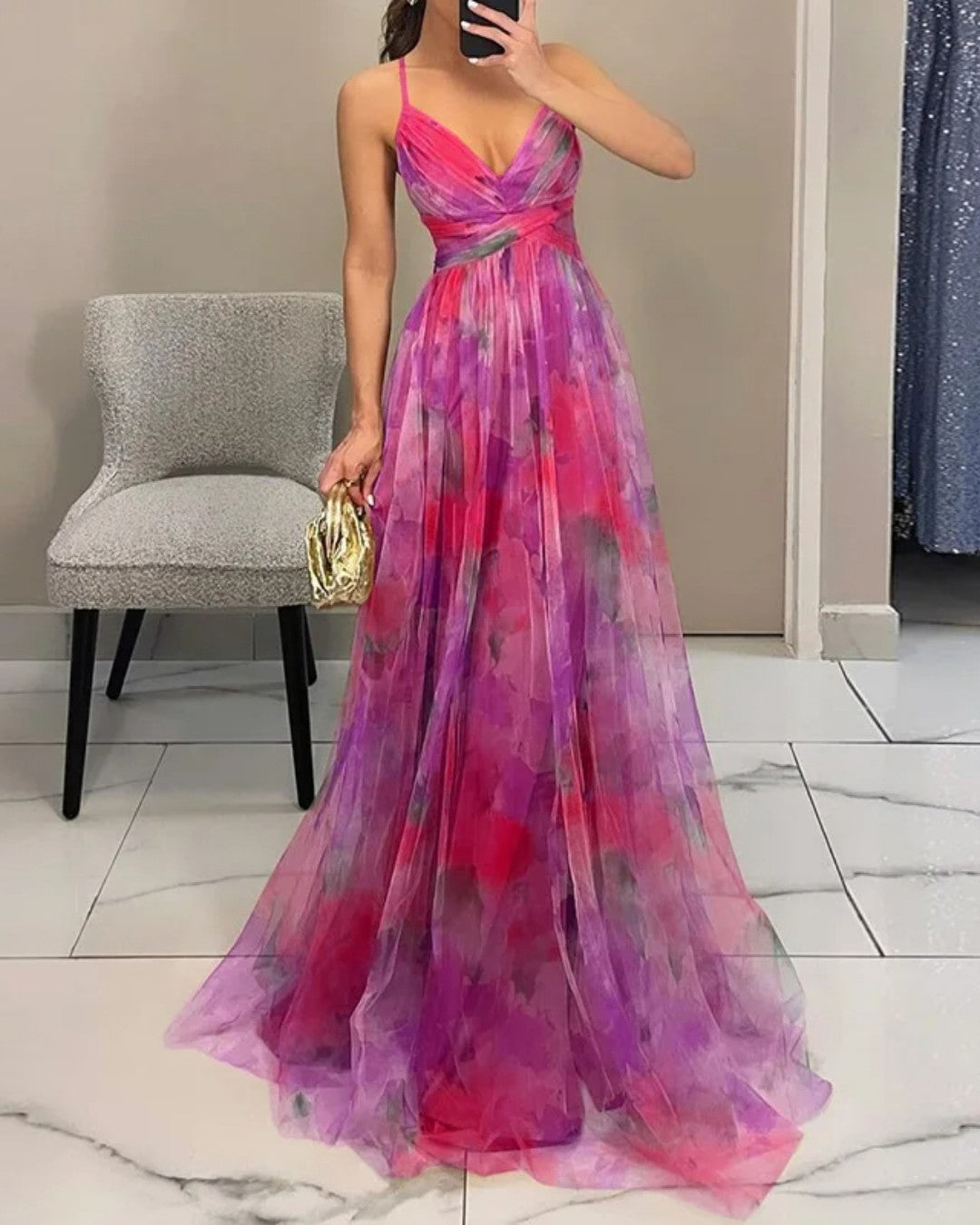 Giselle — Vestido Maxi Floral