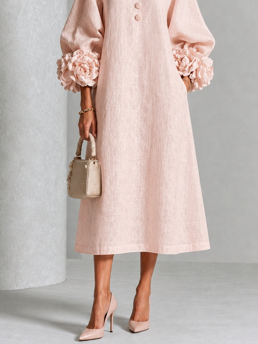 Coral | Vestido Midi de Elegancia Natural
