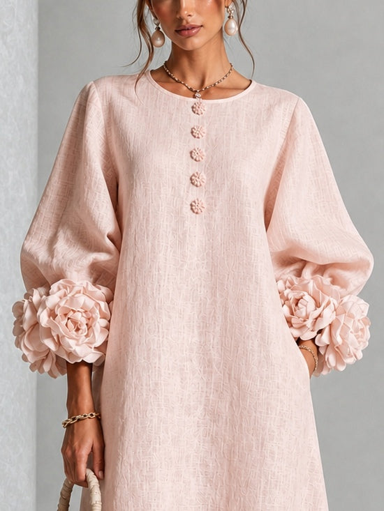 Coral | Vestido Midi de Elegancia Natural
