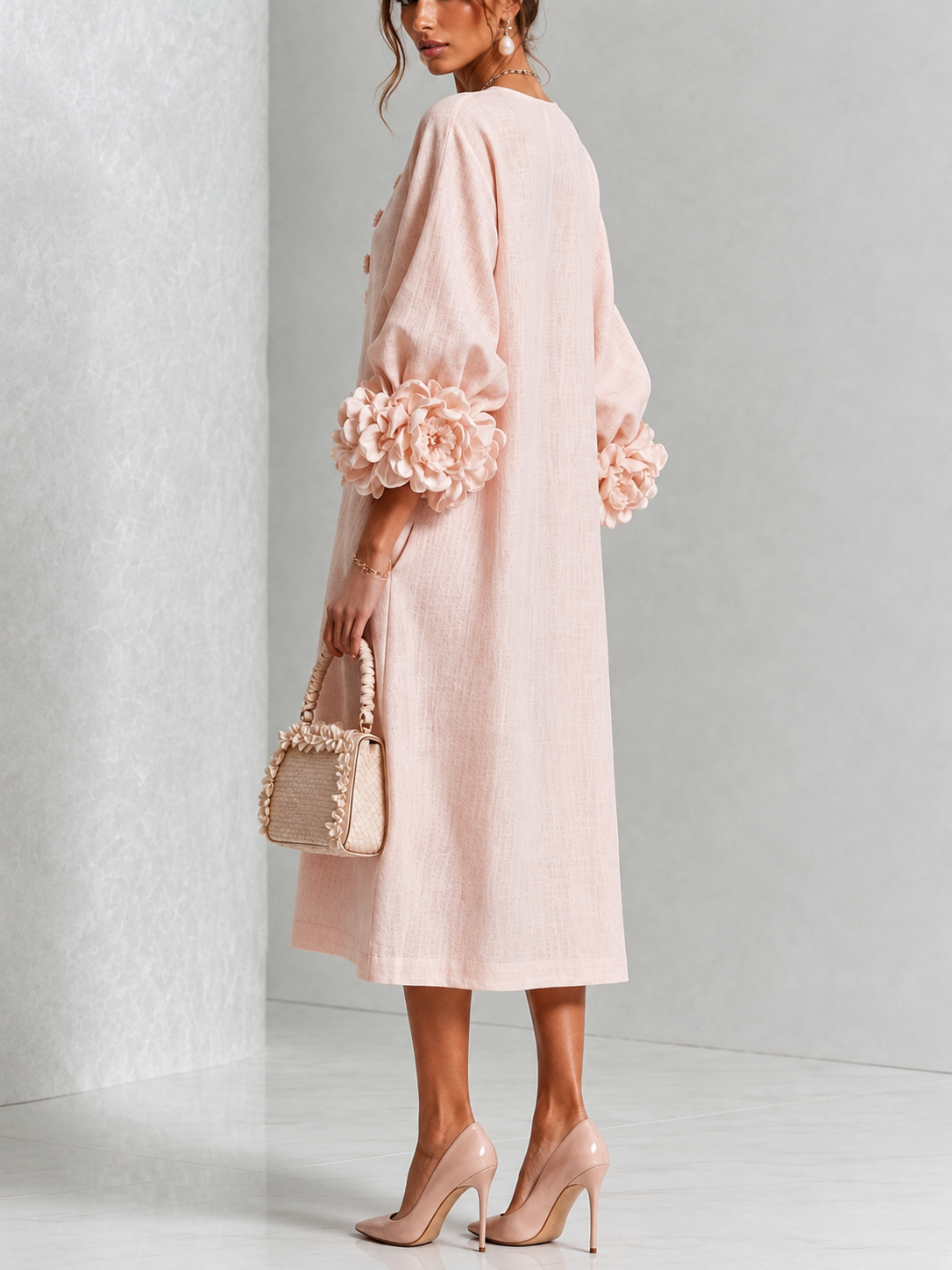 Coral | Vestido Midi de Elegancia Natural