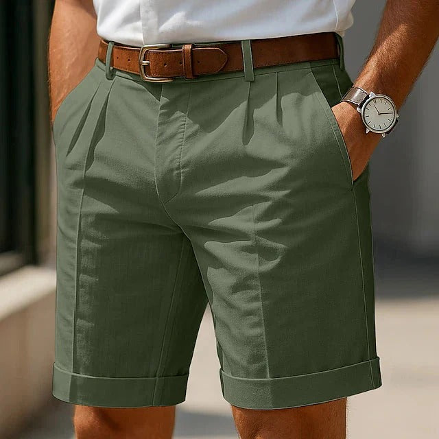 Marco-Bermudas de verano con pliegues