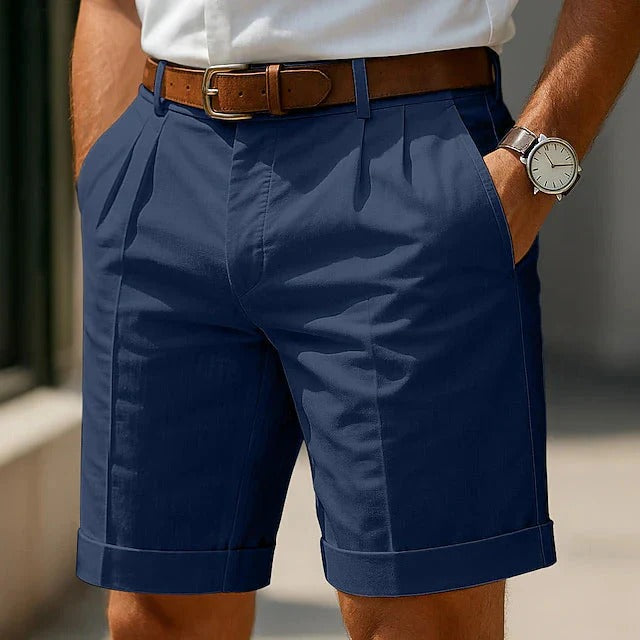 Marco-Bermudas de verano con pliegues