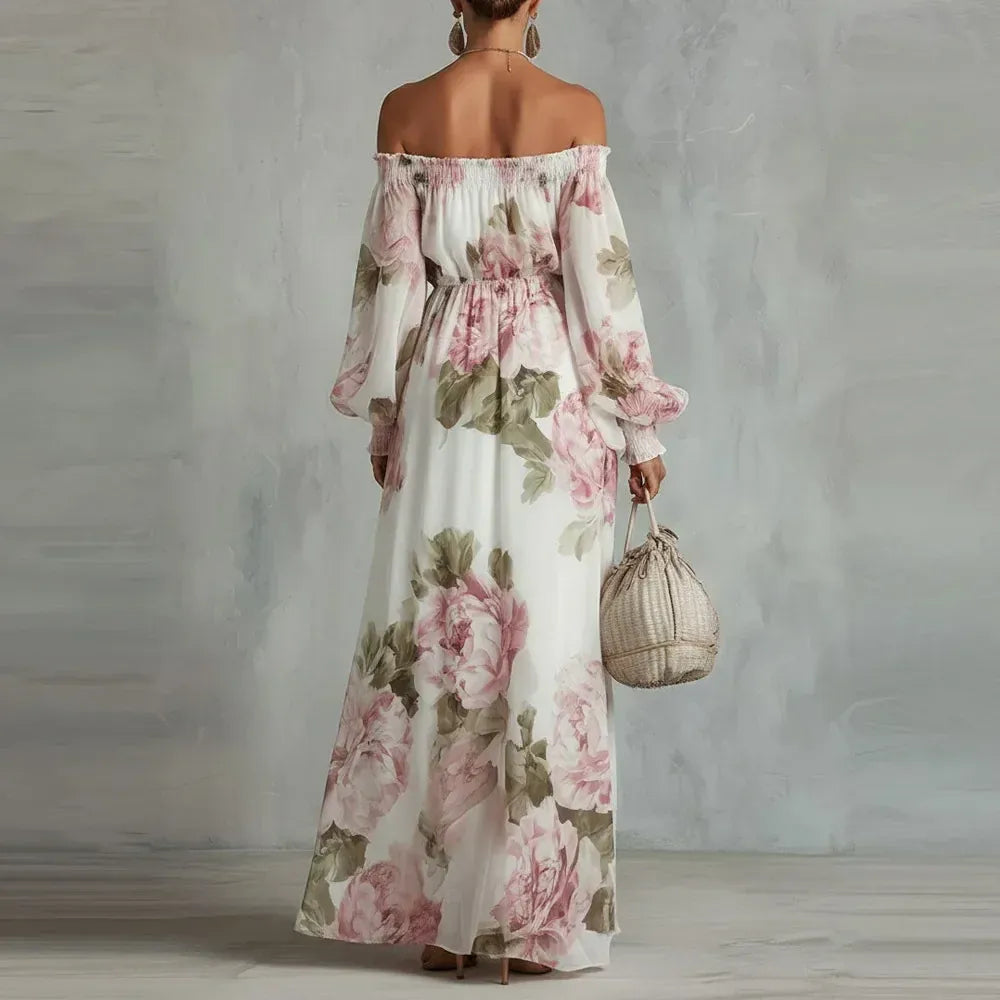 Amelia-Vestido Maxi Floral