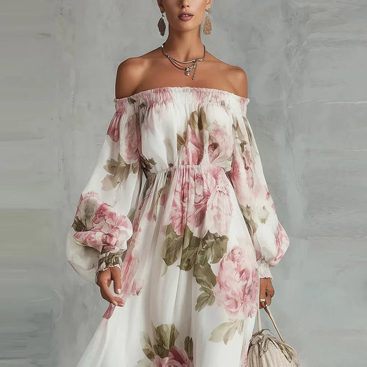 Amelia-Vestido Maxi Floral