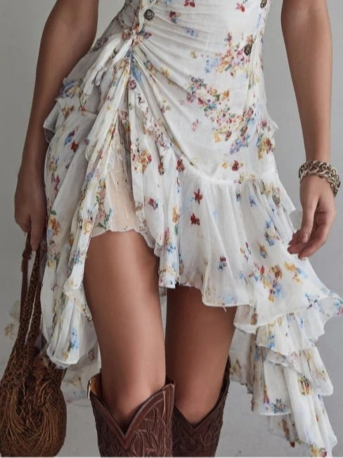 Lía | Vestido Mini Floral Retro